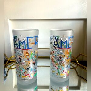 NWT Set of 2 Cat Studio “America” Glasses
